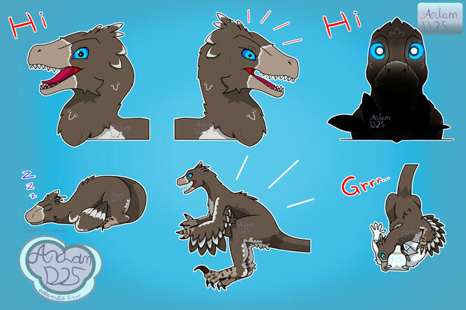 Dako Stickers comms. Scaled Down to Fit in Box